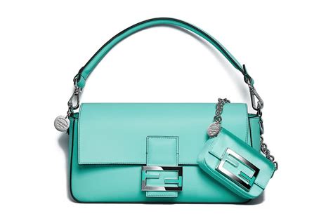 fendi for tiffany|Fendi blue baguette.